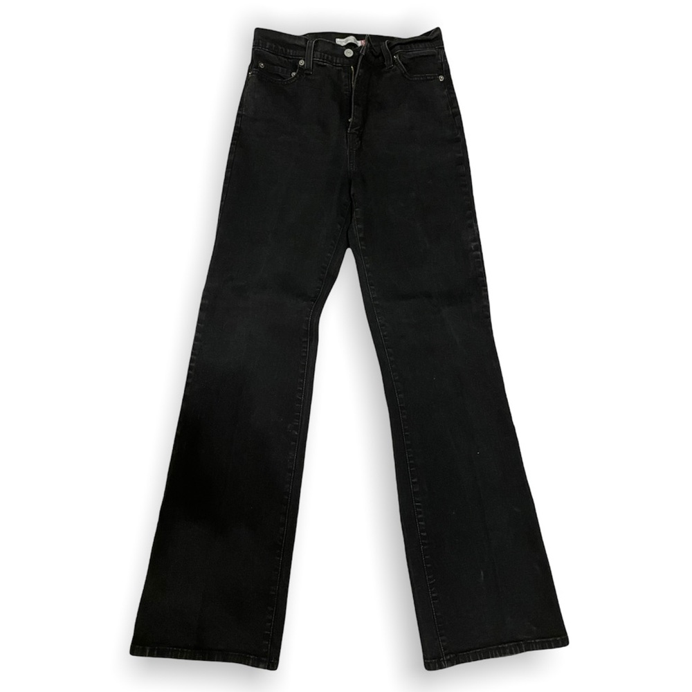 Levi’s Perfectly Slimming 512 High Waist Black Straight Leg Jeans Size 10M